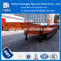 trailer truck hot sales 80T 3 axle extendable low flatbed semi trailer